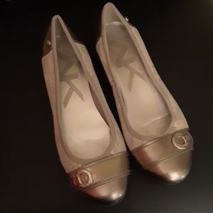 Ann klein sport flats akazi 8.5 gold sparkle